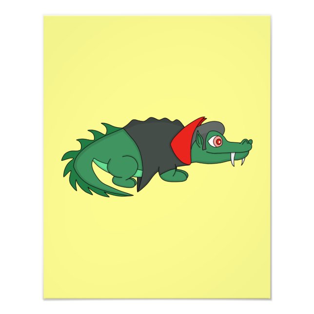Vampire Crocodile Fototryck (Framsidan)