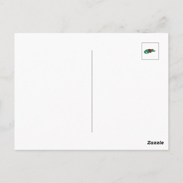 Vampire Crokodile Vykort (Baksida)