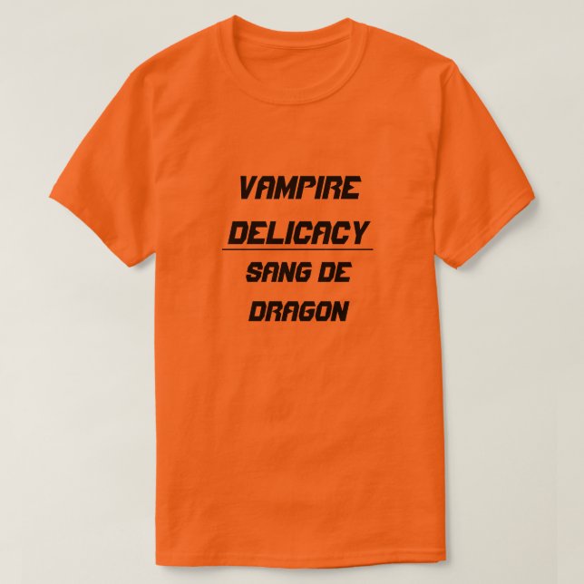 Vampire Delicacy sang de dragon Tee Shirt (Design framsida)