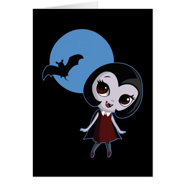 vampire_dkblue hälsningskort (Framsidan)