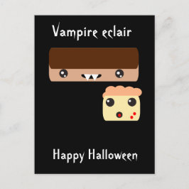 Vampire eclair "Happy halloween" Vykort