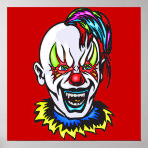 Vampire Evil Clown Poster