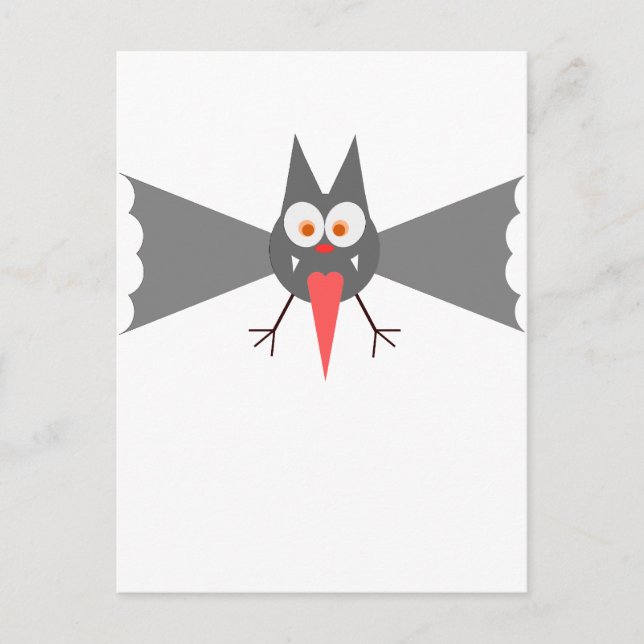 Vampire Fladdermus av Chillee Wilson Vykort (Framsida)