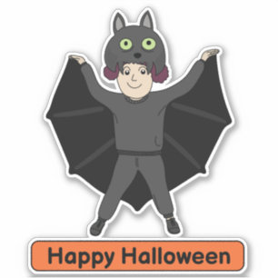Vampire Fladdermus costume Boy Klistermärken