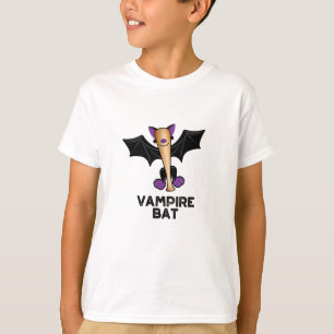 Vampire Fladdermus Funny Baseball Pun T Shirt