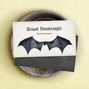Vampire Fladdermus Vingar Visitkort