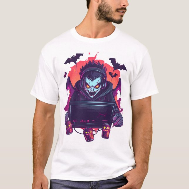  Vampire Gamer T Shirt (Framsida)