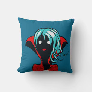 Vampire Girl Goth Character Halloween Kudde