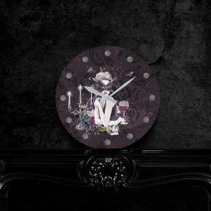 Vampire Glam   Moody Gothic Vampress Rund Klocka