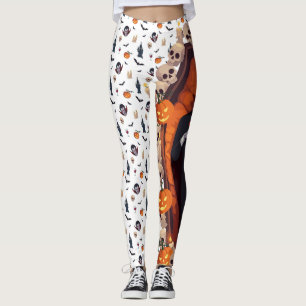 🦇 Vampire Gothic Halloween Leggings 🎃 vita 🖤
