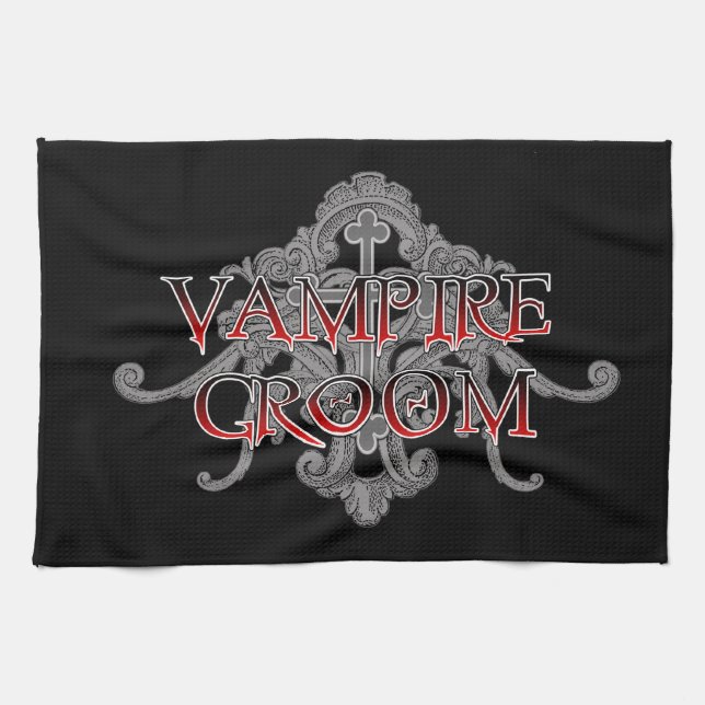 Vampire Groom Kökshandduk (Horisontell)