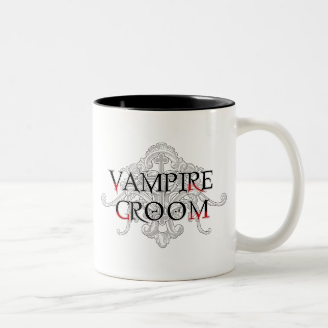 Vampire Groom Två-Tonad Mugg (Höger)