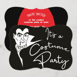 Vampire Halloween Costume Party Inbjudningar