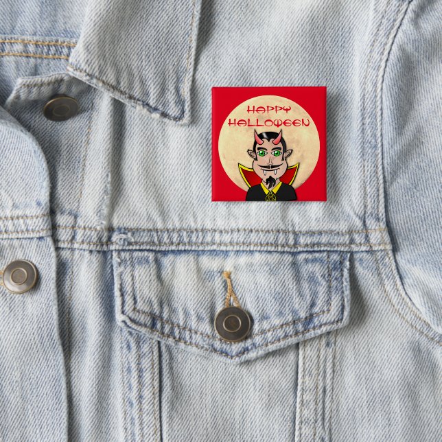 Vampire Halloween / Måne Knapp (In Situ)