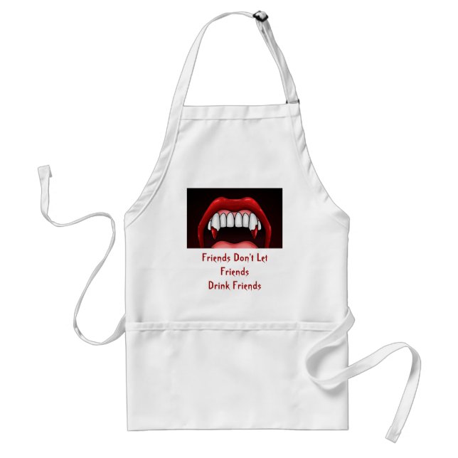 Vampire Halloween Teeth Förkläde (Framsidan)