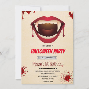 Vampire halloween-tema julkort