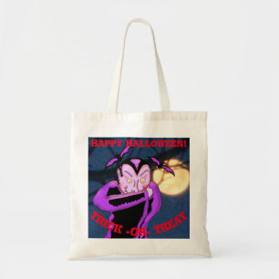 Vampire Halloween Tote Bag Tygkasse