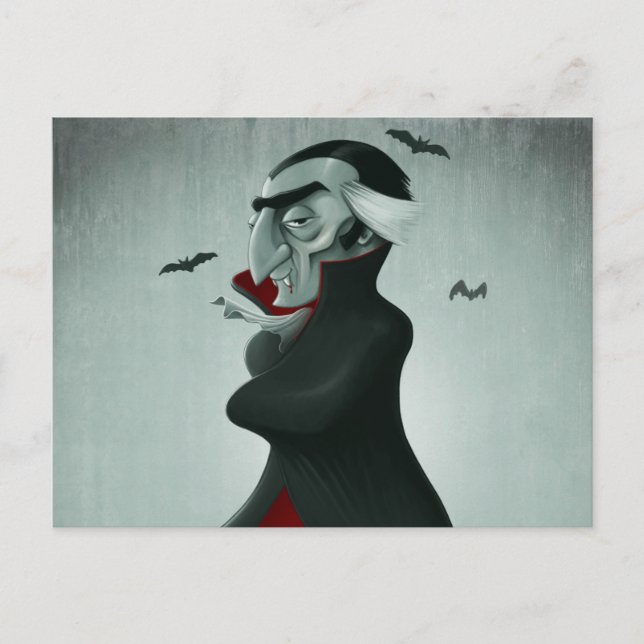 Vampire halloween vykort (Framsida)