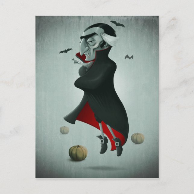Vampire halloween vykort (Framsida)