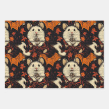 Vampire Hamster Halloween Wrapping Papper