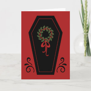 Vampire Helgdag Coffin Helgkort