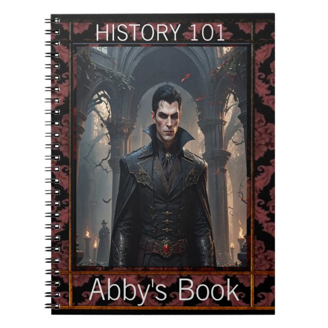 Vampire Home Notebook Anteckningsbok (Framsidan)