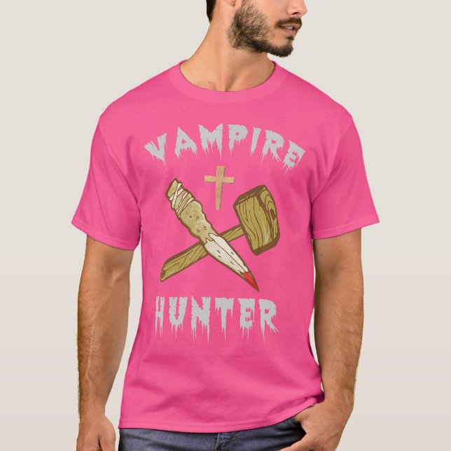 Vampire Hunter Dracula Larping T Shirt (Framsida)