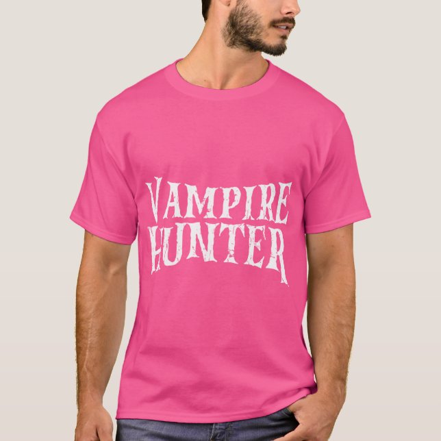 Vampire Hunter Horror T Shirt (Framsida)