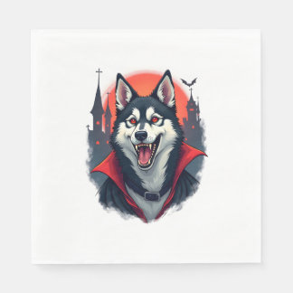 Vampire Husky Bita Pappersservett