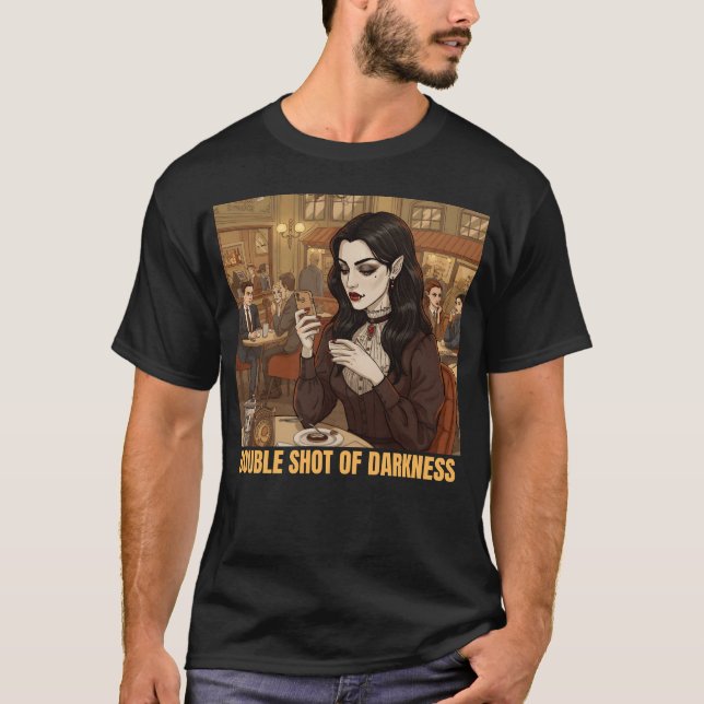 Vampire Influencers Coffee Break vintage T Shirt (Framsida)