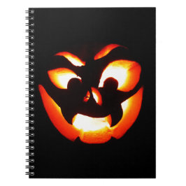 Vampire Jack-O-Lantern Anteckningsbok Med Spiral
