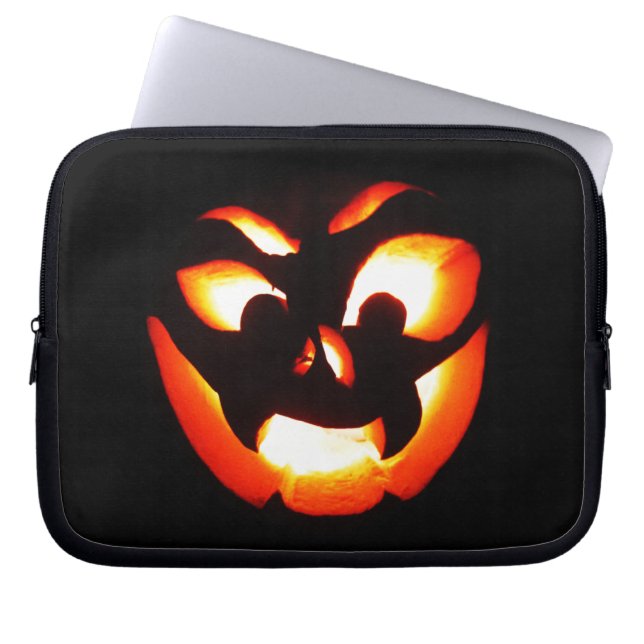 Vampire Jack-O-Lantern Laptop Sleeve (Framsidan)