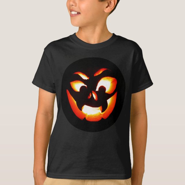 Vampire Jack-O-Lantern Tee Shirt (Framsida)