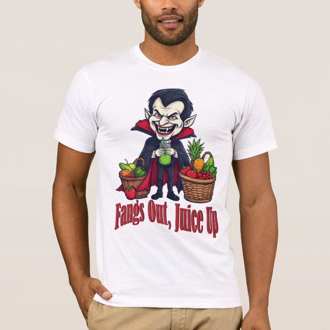 Vampire Juice Renommé - Funny Halloween Healthy Li T Shirt (Framsida)