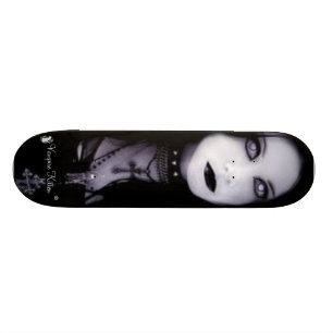 Vampire Kitten - Goth Tjej Skateboard Bräda 20,5 Cm