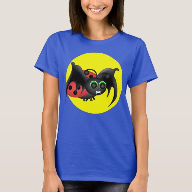Vampire Ladybug Fladdermus T-Shirt (Framsida)