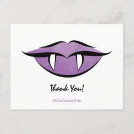 Vampire Läppar Goth Halloween Birthday Postcard Vykort