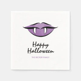 Vampire Läppar Goth Happy halloween Pappra Napkins Pappersservett