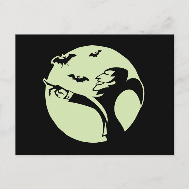 Vampire Måne Vykort (Framsida)