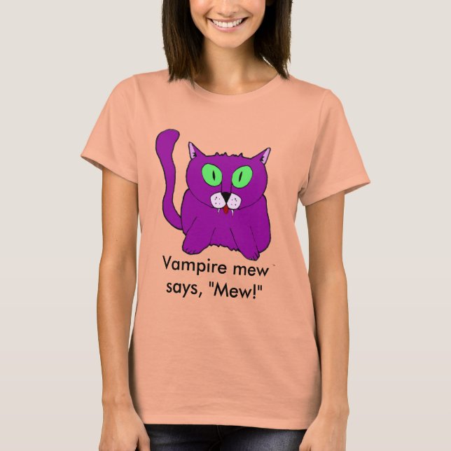 Vampire Mew Sheer Shirt Tee Shirt (Framsida)