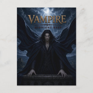Vampire Midnatt Håll Mörk Cinema Vykort
