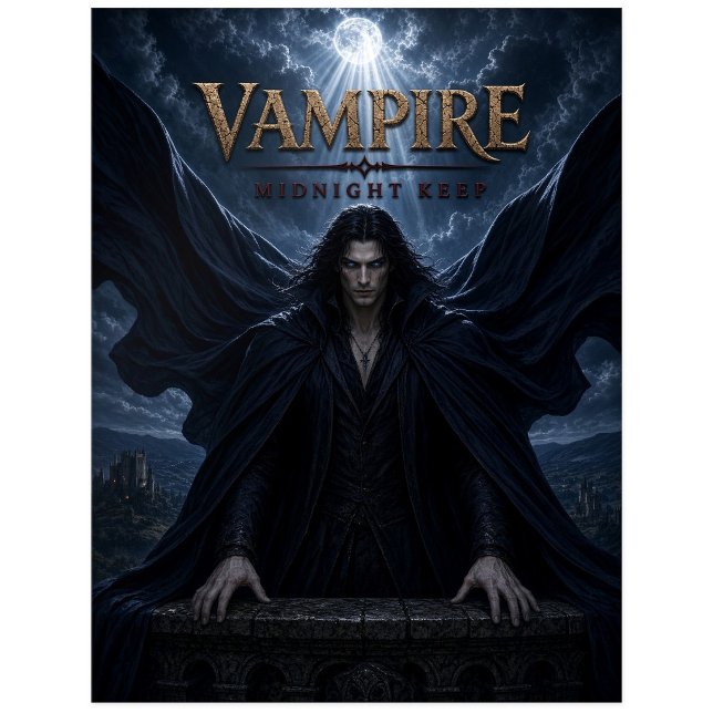 Vampire Midnatt Håll Mörk Cinema Vykort (Skapare uppladdad)