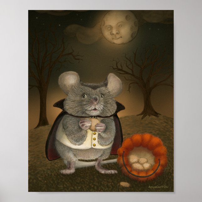 Vampire Mouse Halloween Poster (Framsidan)