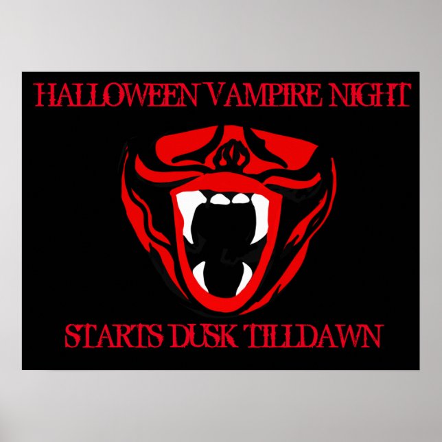 VAMPIRE NIGHT POSTER (Framsidan)