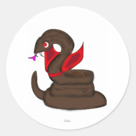 Vampire orake runt klistermärke