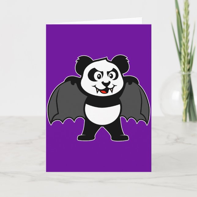 Vampire Panda Helgkort (Framsida)