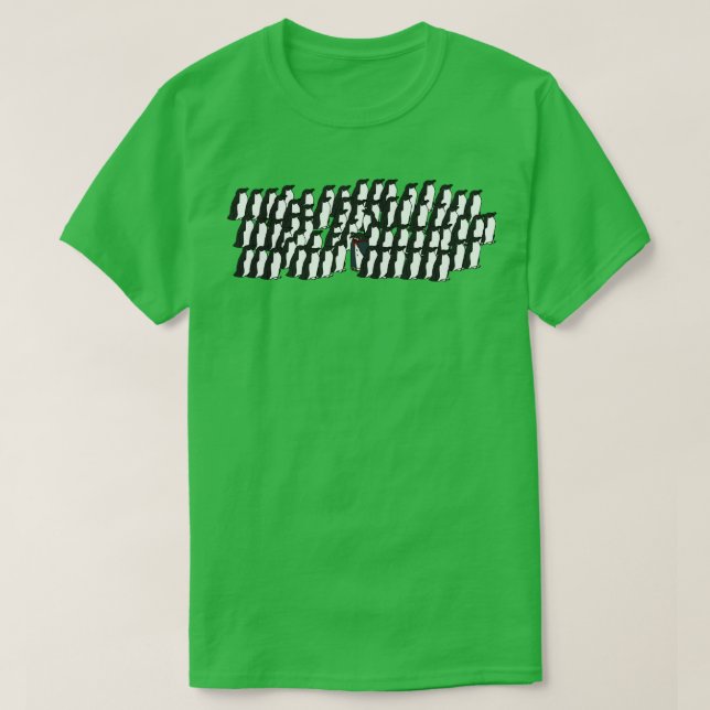 Vampire Penguin-besök Antarctica för Halloween Ho T Shirt (Design framsida)