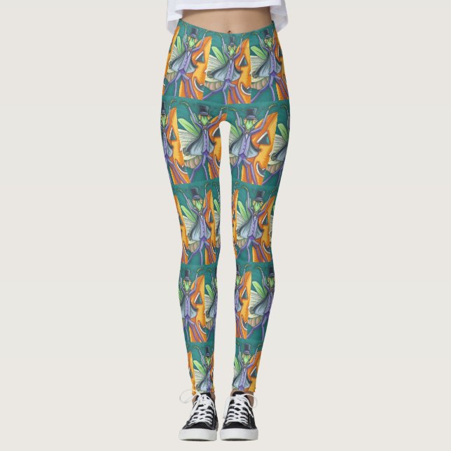 VAMPIRE PRAYING MANTIS, HALLOWEEN KRYP ART LEGGING (Framsida)
