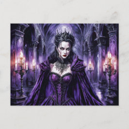Vampire Queen in Gothic Castle Vykort