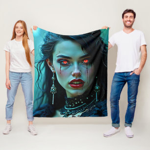 Vampire Queen: Mörk Allure Konst Fleecefilt